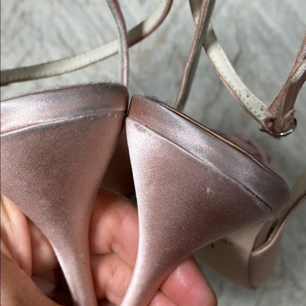 American Glamour Badgley Mischka Pink Heels Size 7 - Picture 8 of 13